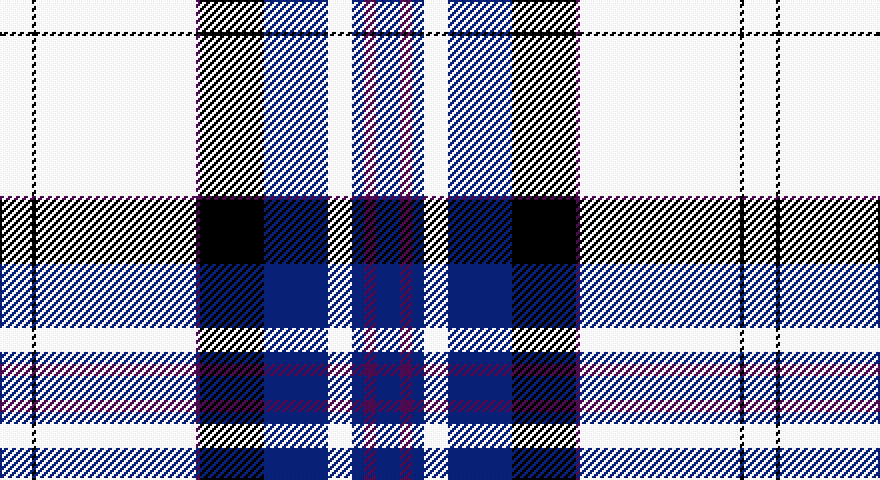 W/16 K2 W80 DP2 K32 DB32 W12 DB6 DP6 DB/12 tartan
