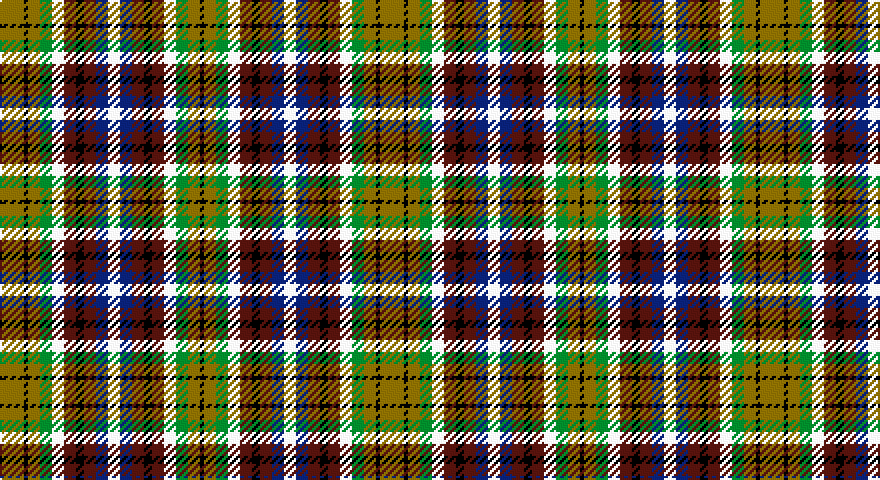 Y/12 K2 Y6 G6 W6 DR6 K4 DR6 DB6 W/6 tartan