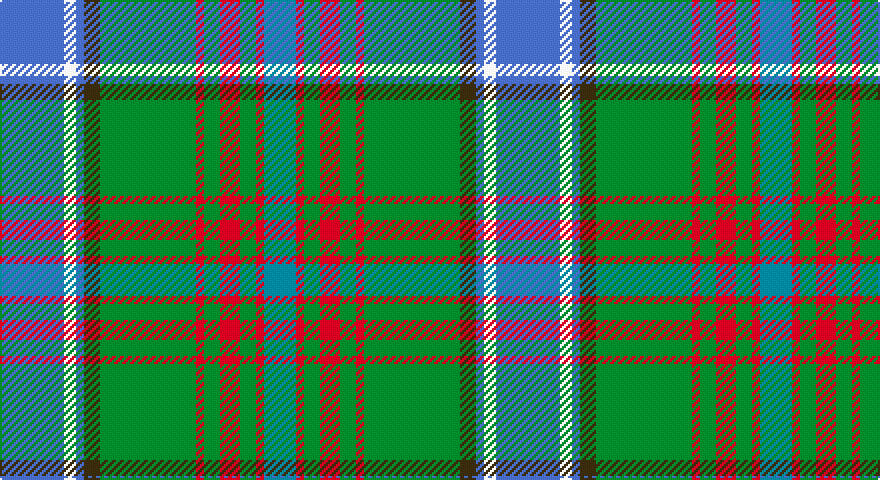 B/32 W6 B4 DY8 G48 R4 G8 R10 G8 R4 T/16 tartan