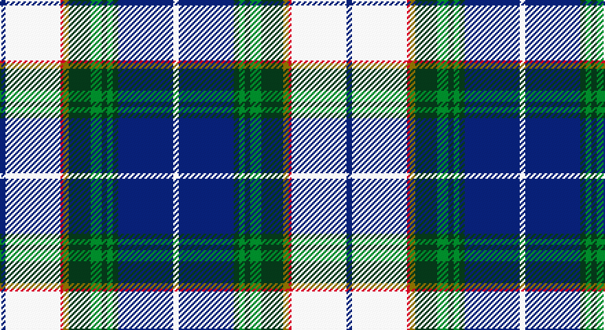 DB/4 W40 R2 Y4 DG16 G8 DG4 G4 DG4 DB40 W/4 tartan