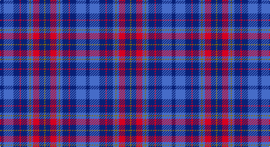 DB/6 B16 DB10 R2 DB10 B4 Y2 B4 R10 DB8 Y/2 tartan
