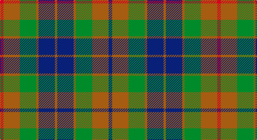 R/6 O28 G28 O4 DB28 O4 DB28 O4 G28 O28 DB/6 tartan