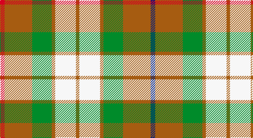R/8 O48 G34 O6 W36 O6 W36 O6 G34 O48 DB/8 tartan