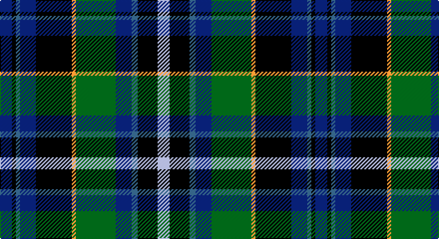 DB/12 K4 T4 DB16 K36 LO4 DG40 DB16 T6 K20 LB/12 tartan