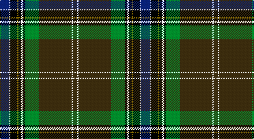 DB/16 LB2 K12 Y2 K4 W4 K4 G24 DY56 W2 DY/8 tartan
