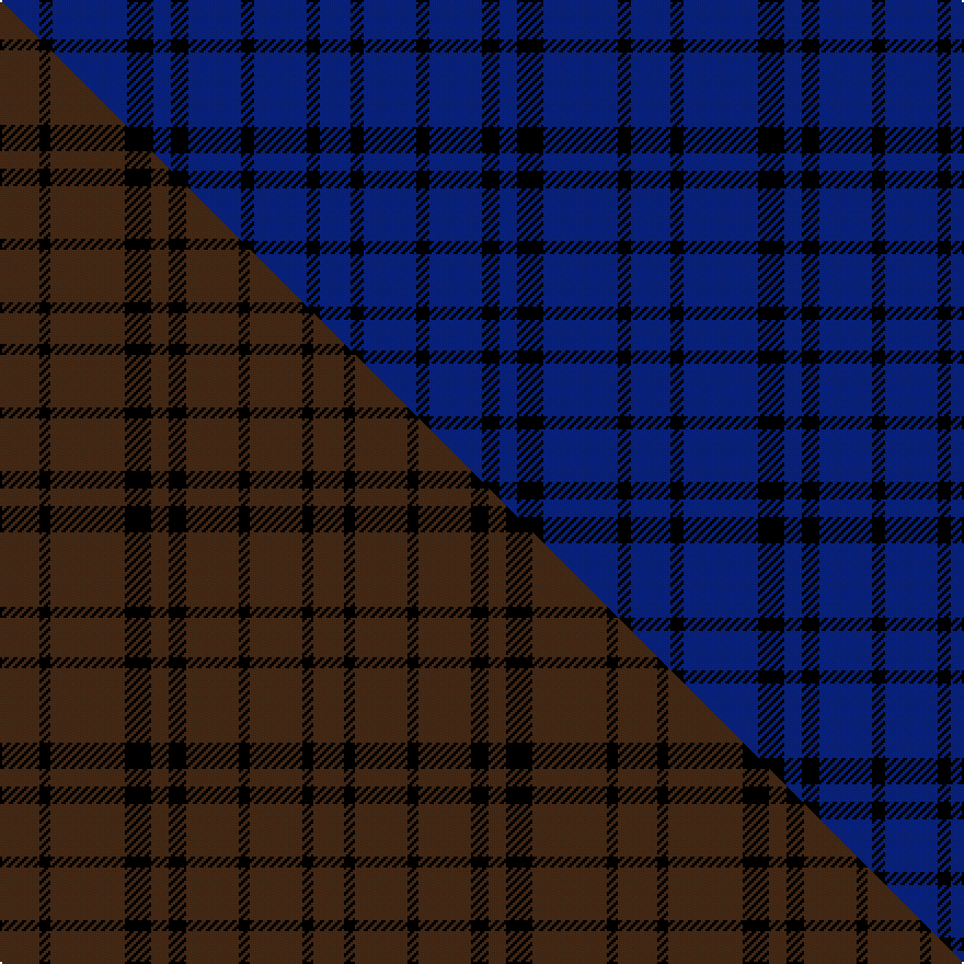 this sett (top) woven against the master sett (bottom)