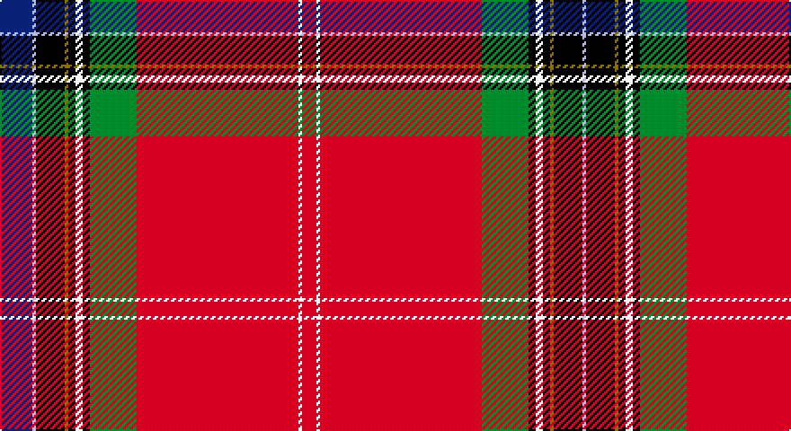 DB/18 LB2 K16 Y2 K4 W4 K4 G26 R90 W2 R/8 tartan