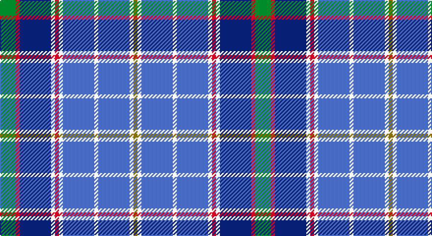 G/16 R4 DB32 W4 R4 W4 B32 W4 B32 W4 Y/4 tartan