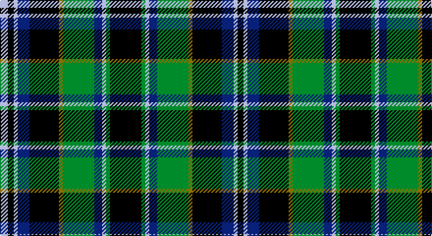 K/32 G4 LB4 DB8 G32 Y4 K30 DB12 LB4 K6 LB/8 tartan