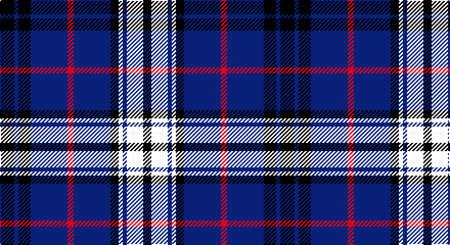 K/16 W4 K4 DB4 K12 DB36 R6 DB36 K12 DB4 K/14 tartan