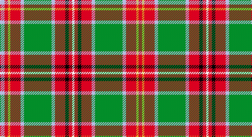 LB/8 R6 LY4 R18 LB6 G48 LB6 R18 K6 R6 W/4 tartan
