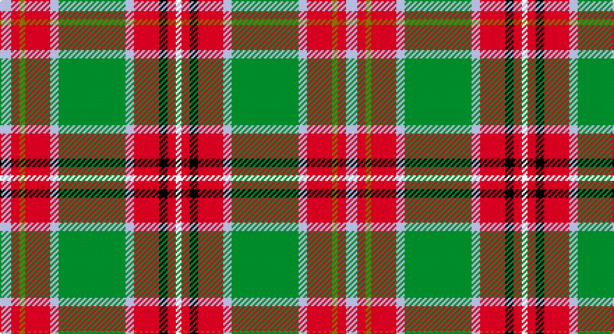 LB/8 R6 Y4 R18 LB6 G48 LB6 R18 K6 R6 W/4 tartan