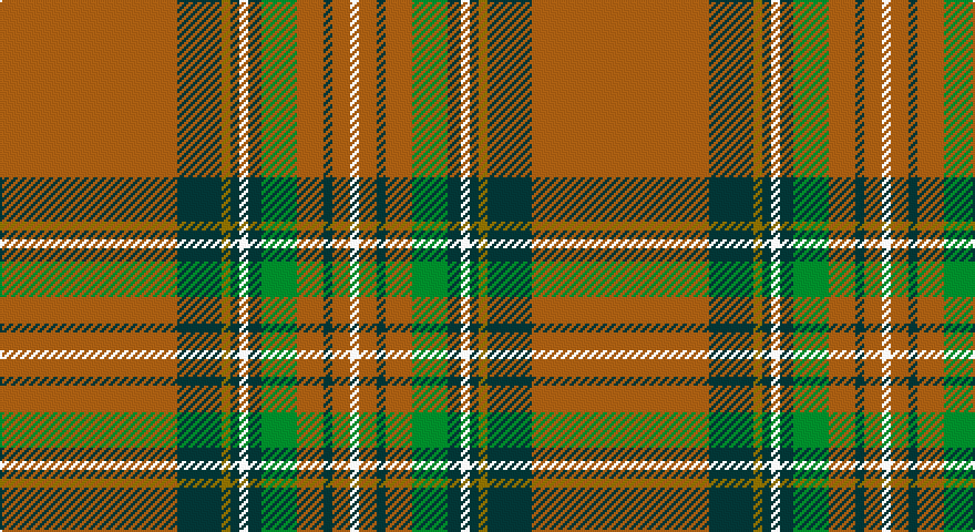 O/80 DT20 Y4 DT4 W4 DT6 G16 O12 DT4 O8 W/4 tartan