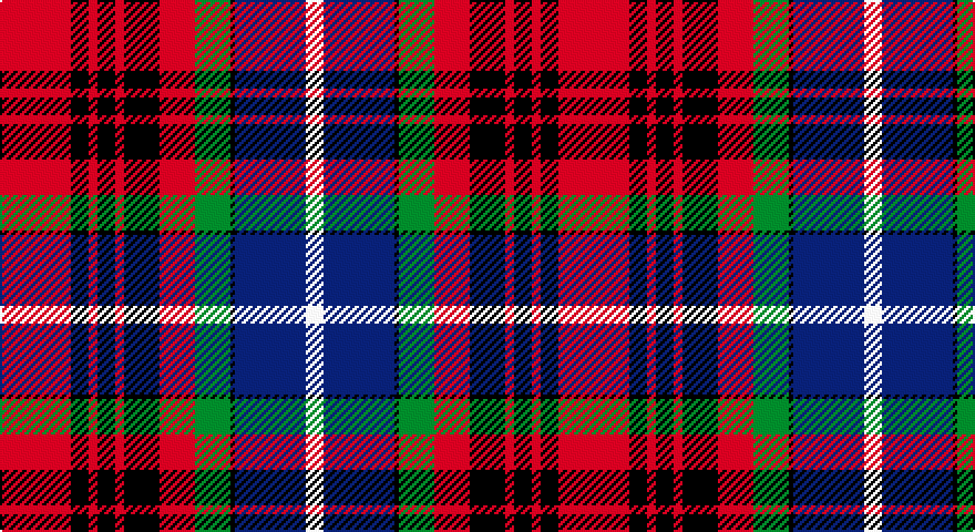 R/32 K8 R4 K8 R4 K16 R16 G16 K2 DB32 W/8 tartan