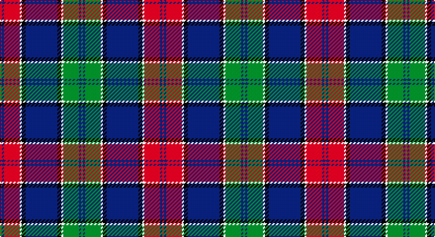 R/2 DB2 R16 W2 K4 DB32 K4 W2 G16 DB2 G/2 tartan