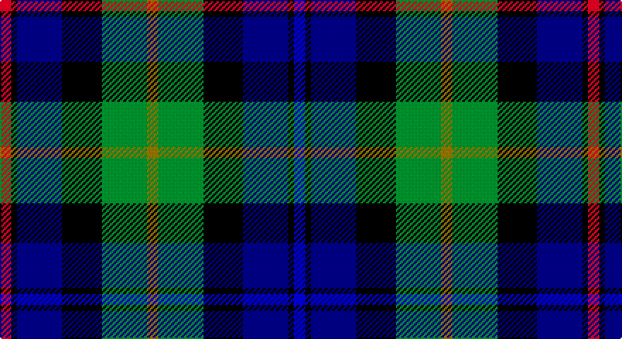 R/8 K4 DB32 K28 G32 Y8 G32 K28 DB32 K4 B/8 tartan