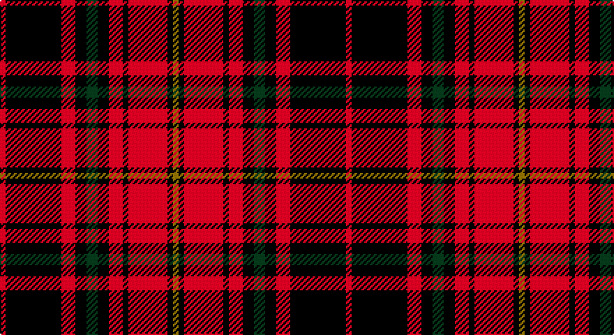 R/4 K40 R10 K8 DG8 K8 R10 K4 R28 K4 Y/4 tartan