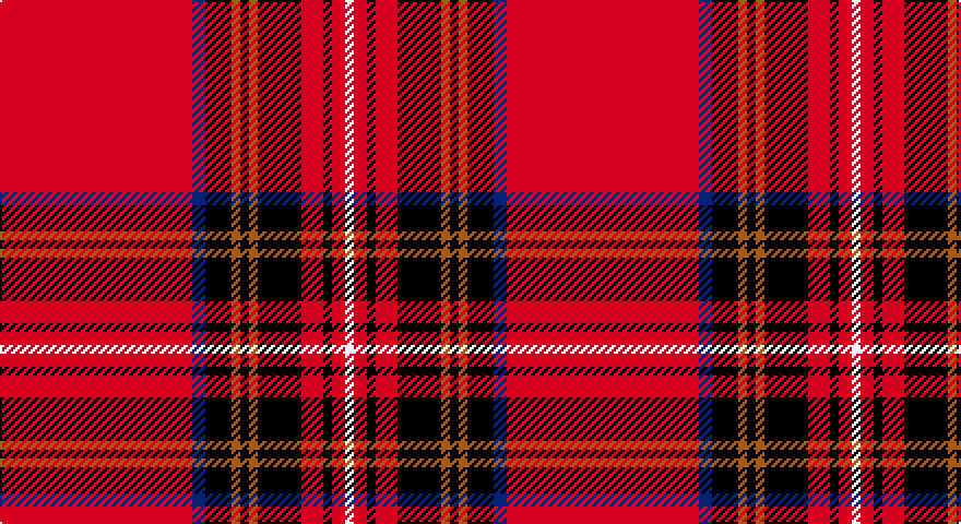 R/88 DB6 K12 O4 K4 O4 K20 R10 K4 R6 W/4 tartan