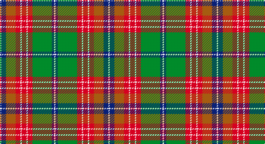 W/2 DB8 O16 R8 W2 R8 W2 R8 G32 DB4 W/2 tartan