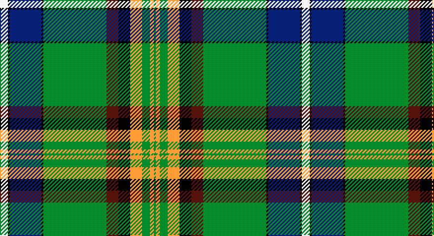 W/8 K2 DB32 K2 G64 DR12 K12 LO12 G8 LO4 G/2 tartan