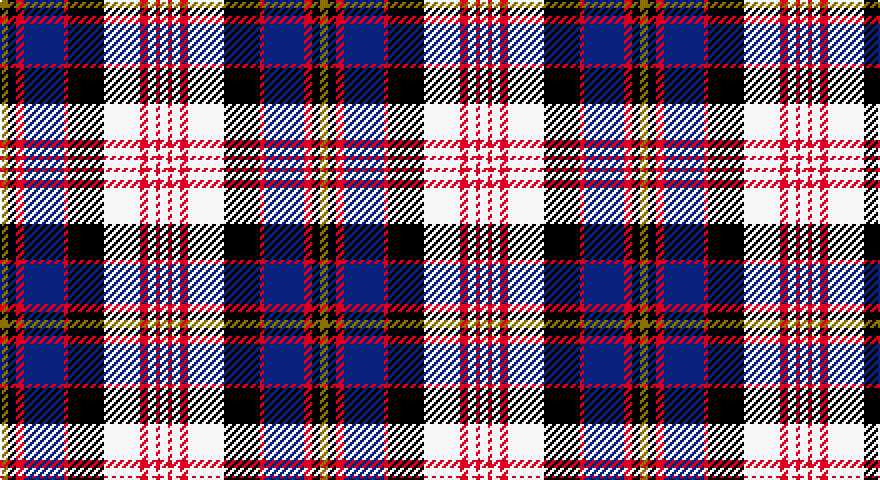 Y/4 K4 R4 DB20 R2 K18 W18 R4 W4 R2 W/4 tartan