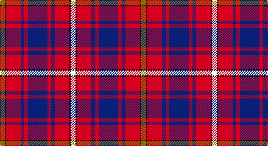 Y/8 K2 R24 DB6 R6 DB32 R6 DB6 R24 K2 W/8 tartan