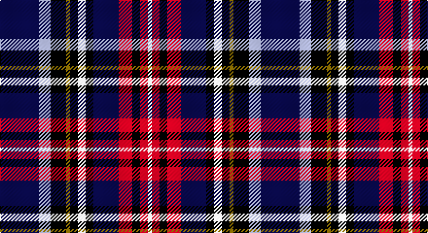DB/40 LB12 K16 Y4 K8 W8 K8 DB26 R14 K8 R8 W/4 tartan