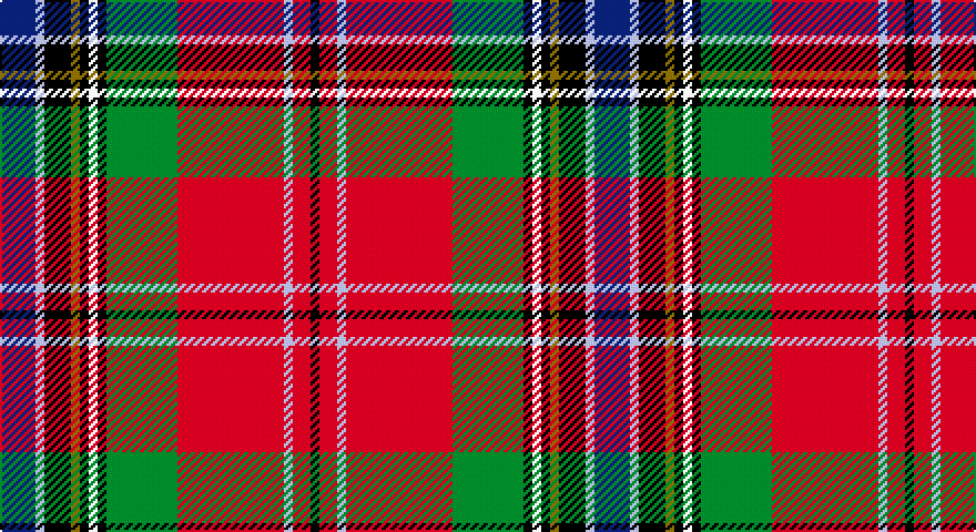 DB/16 LB4 K12 Y4 K4 W4 K4 G32 R48 LB4 R8 K/4 tartan