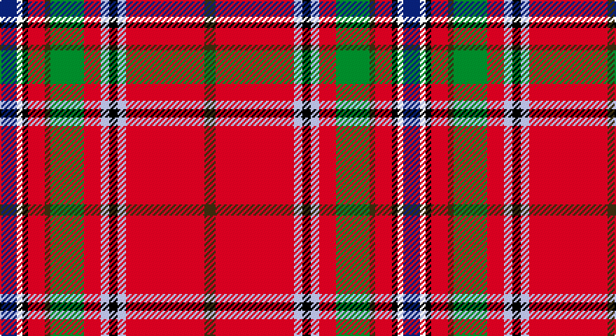 DB/12 W4 K4 R12 DY4 G24 R12 LB6 K6 LB6 R56 DY/8 tartan