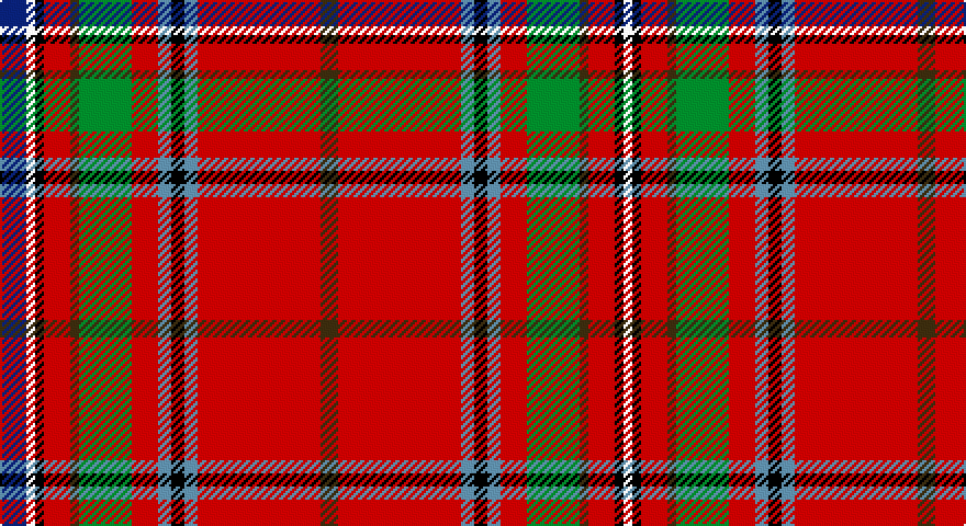 DB/12 W4 K4 R12 DY4 G24 R12 T6 K6 T6 R56 DY/8 tartan