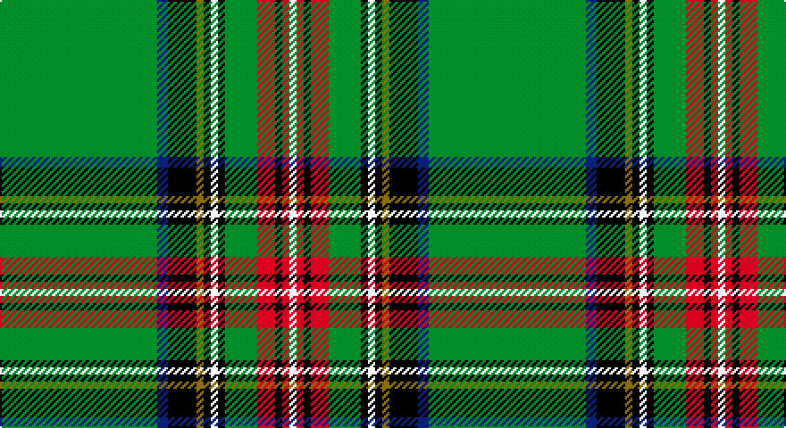 G/88 DB6 K16 Y4 K4 W4 K4 G18 R10 K4 R4 W/4 tartan