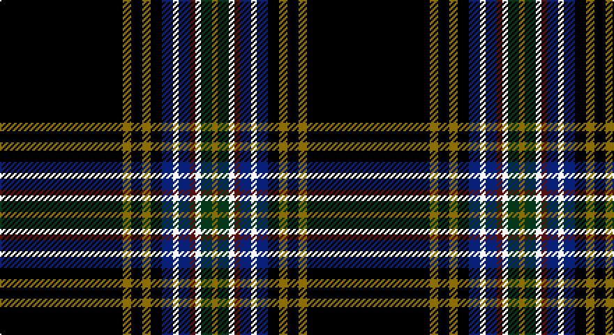 K/88 Y6 K8 Y6 K8 DB8 W4 DB8 DR4 W4 DG8 Y/4 tartan