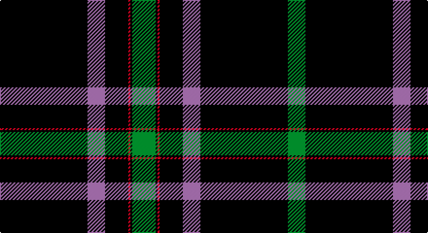 K/90 O18 K24 R2 K2 G24 K2 R2 K24 O18 K90 G/18 tartan