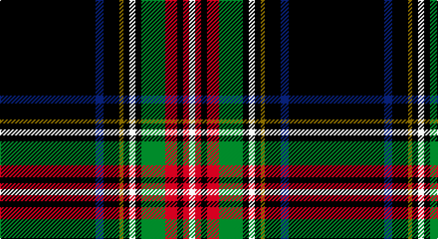 K/96 DB8 K16 Y4 K6 W6 K6 G24 R12 K6 R6 W/6 tartan