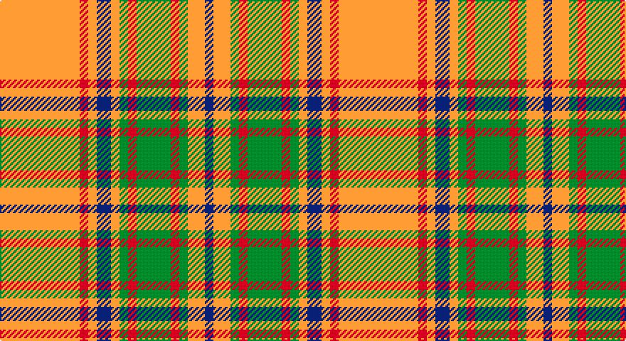 LO/56 R6 LO6 DB10 LO6 G6 R6 G24 R6 G6 LO12 DB/6 tartan