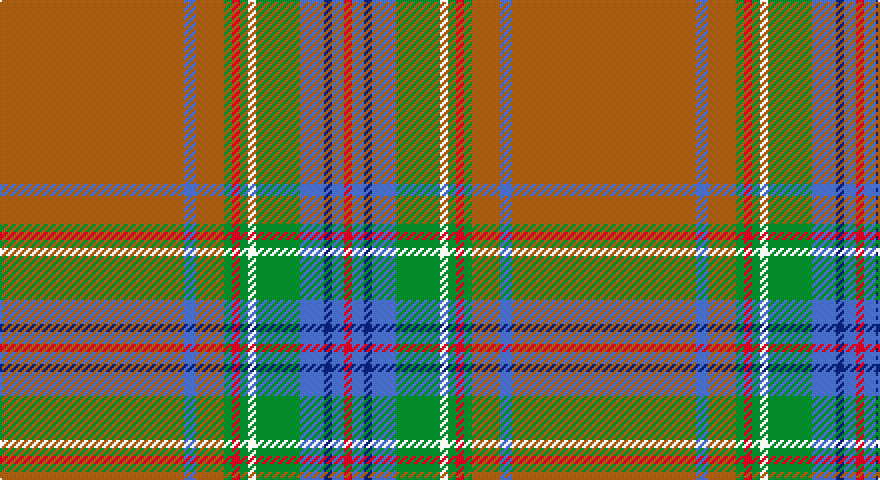 O/92 B6 O14 G4 R4 G4 W4 G22 B12 DB4 B6 R/4 tartan