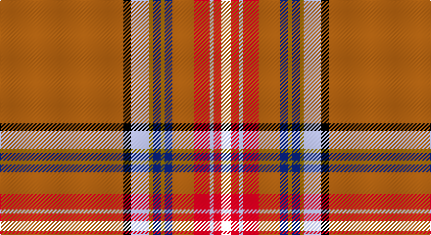 O/126 K8 LB18 Y4 DB8 Y4 DB8 O22 R16 LB4 R8 W/10 tartan