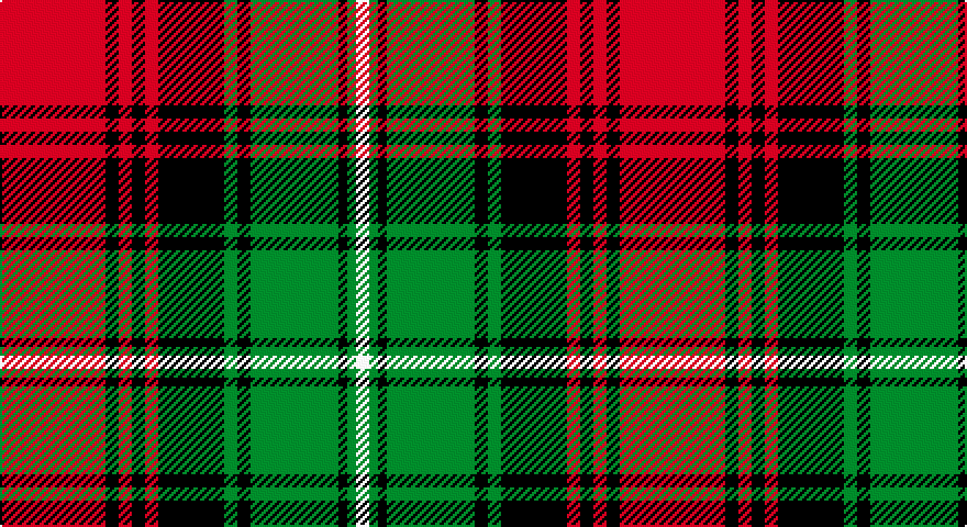R/48 K6 R6 K6 R6 K30 G6 K6 G40 K4 G4 W/6 tartan