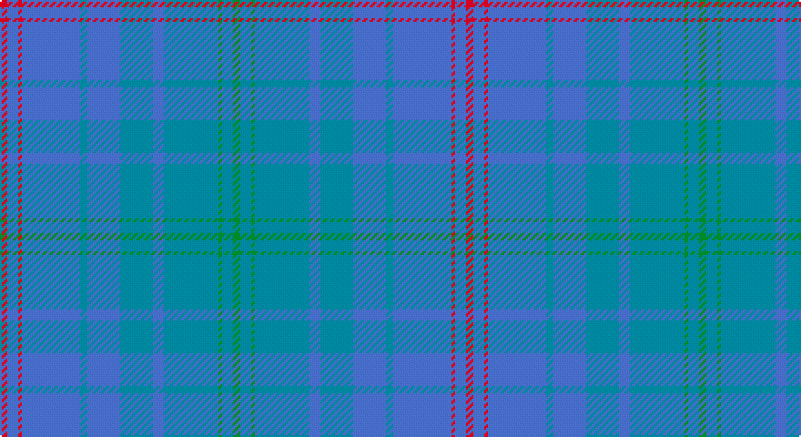 R/4 B6 R2 B32 T4 B18 T18 B6 T30 G2 T6 G/4 tartan