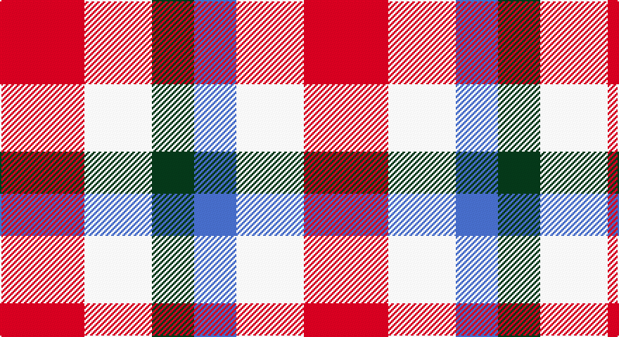 R/60 W48 DG30 B30 W48 R60 W48 B30 DG30 W48 R60 W/46 tartan