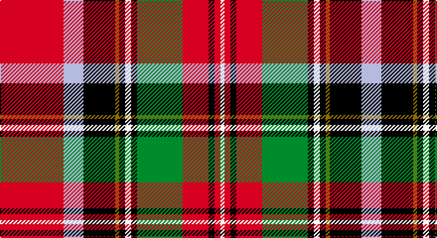 R/64 LB20 K32 Y4 K6 W6 K6 G46 R26 K6 R6 W/4 tartan