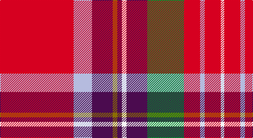 R/128 LB32 DP36 Y8 DP8 W8 DP36 G64 R28 LB8 R28 W/6 tartan