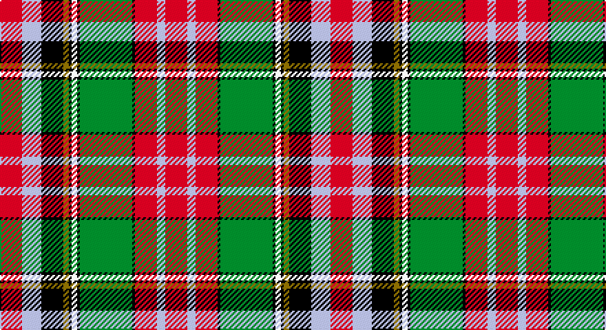 R/16 LB14 K16 Y4 K2 W4 K2 G38 K2 R16 LB6 R/16 tartan