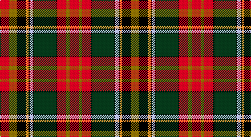 R/16 Y14 K16 LO4 K2 LB6 K2 DG38 K2 R16 Y6 R/16 tartan