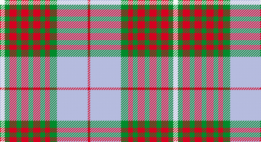 W/8 G8 R12 G8 R12 G8 R12 G8 R8 G12 LB52 R/4 tartan
