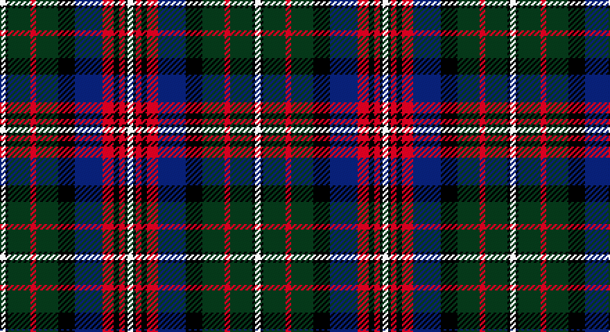 W/4 K2 DG16 R4 DG16 K12 DB20 R8 K4 R4 K2 W/4 tartan