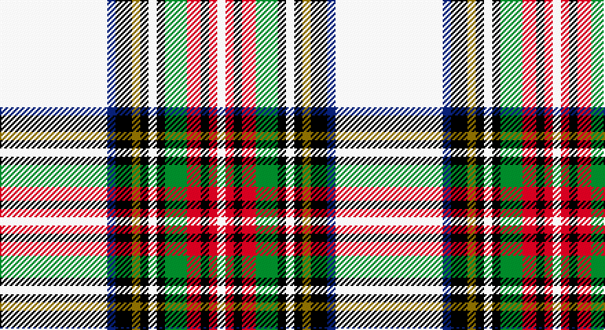 W/78 DB6 K12 Y6 K6 W6 K6 G16 R10 K6 R6 W/6 tartan