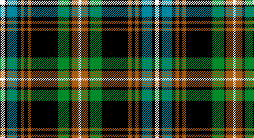 W/8 K4 T18 K6 O6 K6 O6 K46 G20 K4 O12 W/4 tartan