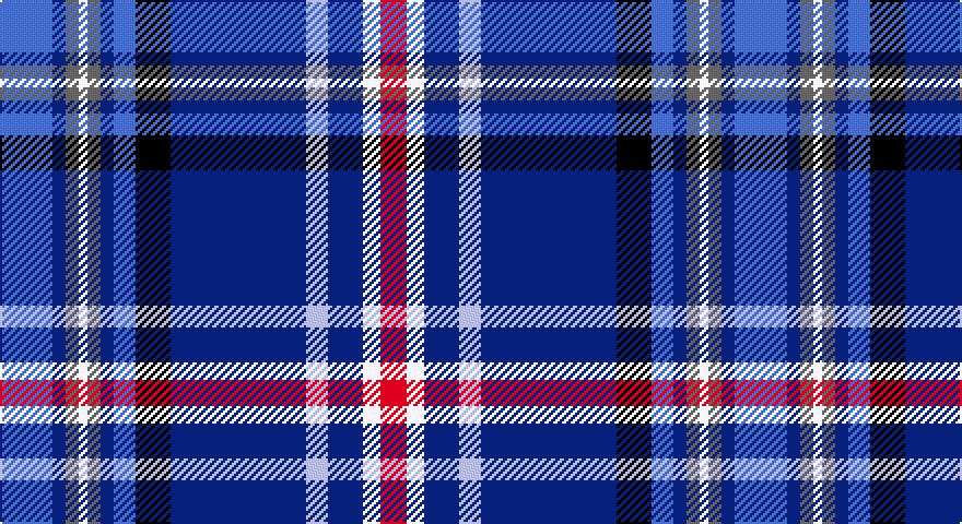 B/24 DB6 N6 W4 N6 DB6 B10 K16 DB62 LB10 DB16 W8 R/12 tartan