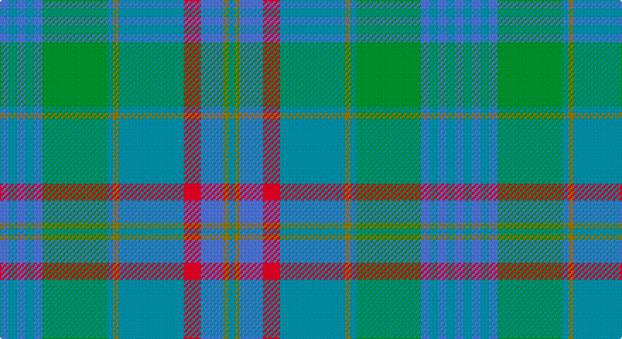 B/6 T6 B6 T6 B6 G46 T4 Y4 T46 R12 B16 Y4 T/4 tartan